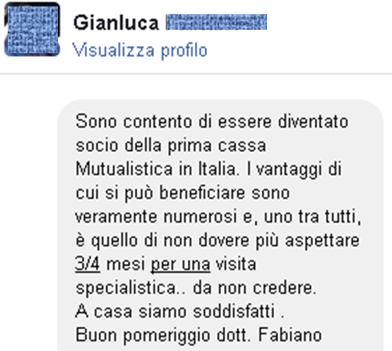 Testimonianze Gianluca