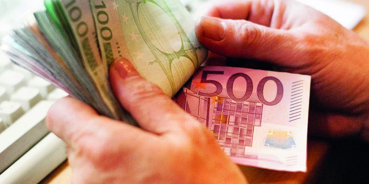 Person counting cash